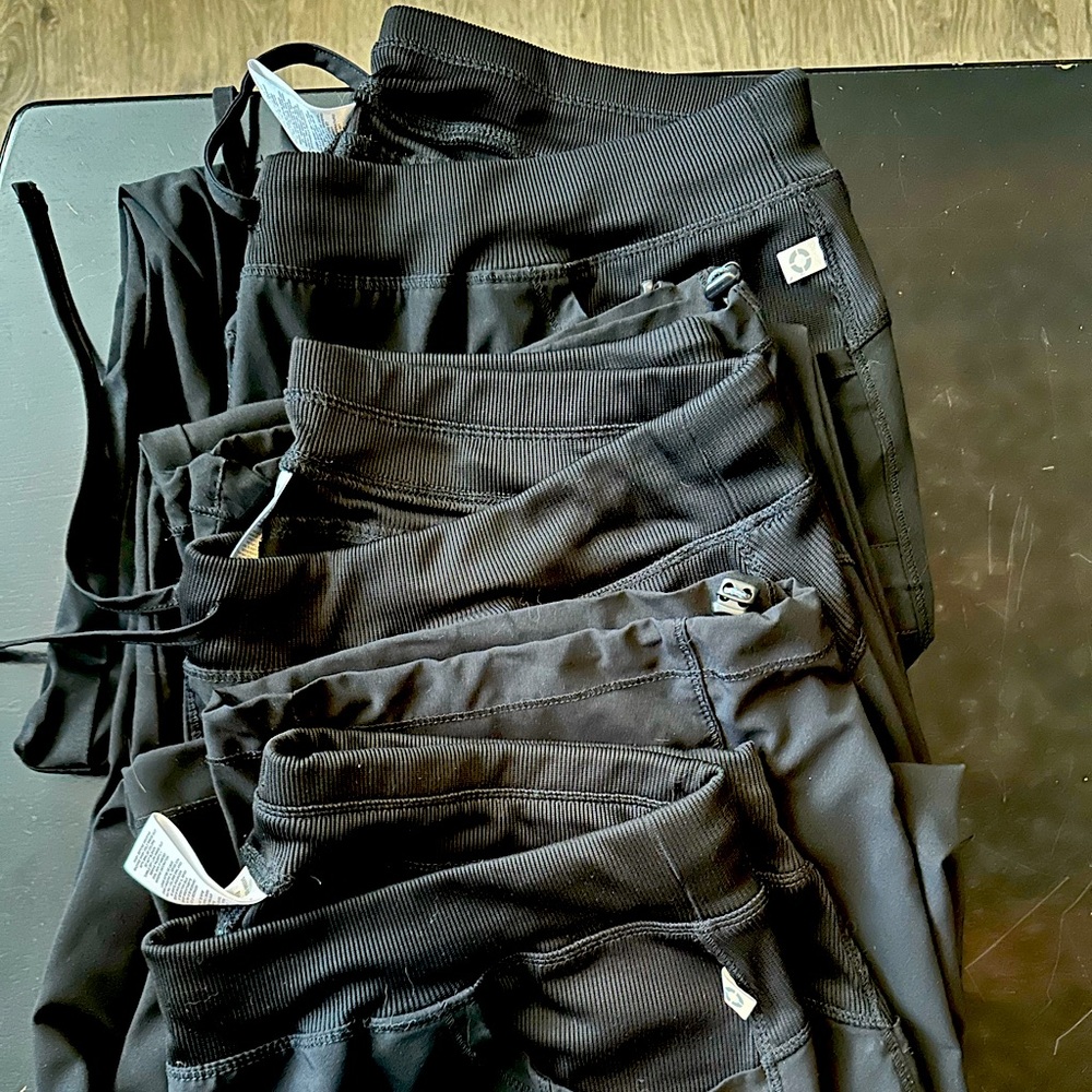 3 pair Black Cherokee Infinity Pants XL